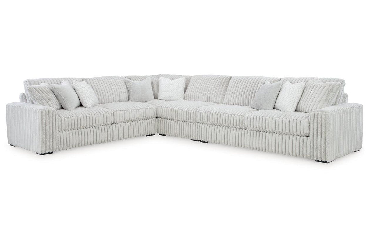 Stupendous Alloy 4-Piece Sectional by Ashley at Eve Furniture