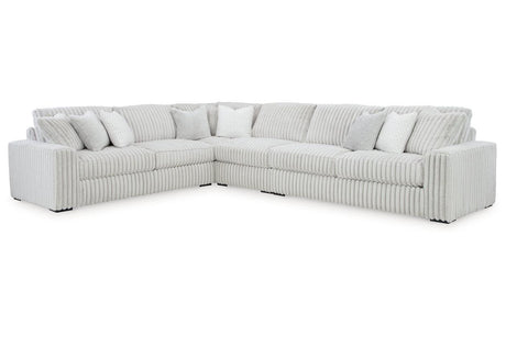 Stupendous Alloy 4-Piece Sectional by Ashley at Eve Furniture