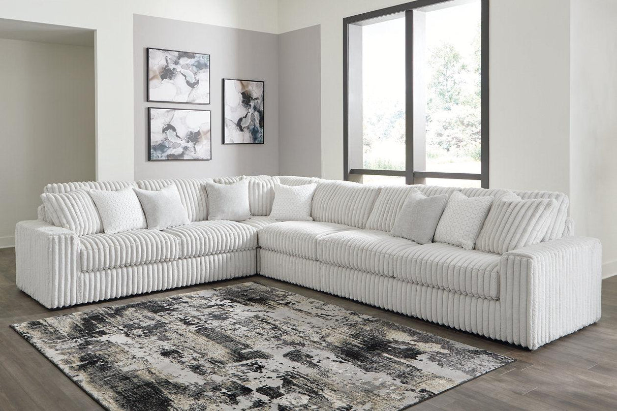 Stupendous Alloy 4-Piece Sectional by Ashley at Eve Furniture