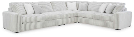 Stupendous Alloy 4-Piece Sectional with Ottoman by Ashley at Eve Furniture