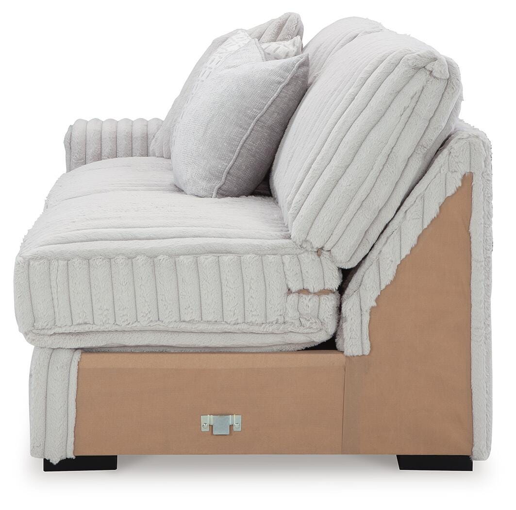 Stupendous Alloy 4-Piece Sectional with Ottoman by Ashley at Eve Furniture