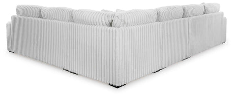 Stupendous Alloy 4-Piece Sectional with Ottoman by Ashley at Eve Furniture