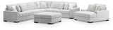 Stupendous Alloy 4-Piece Sectional with Ottoman by Ashley at Eve Furniture
