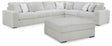 Stupendous Alloy 4-Piece Sectional with Ottoman by Ashley at Eve Furniture
