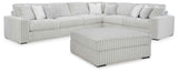 Stupendous Alloy 4-Piece Sectional with Ottoman by Ashley at Eve Furniture