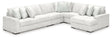Stupendous Alloy 5-Piece Right Arm Facing Chaise Sectional by Ashley at Eve Furniture