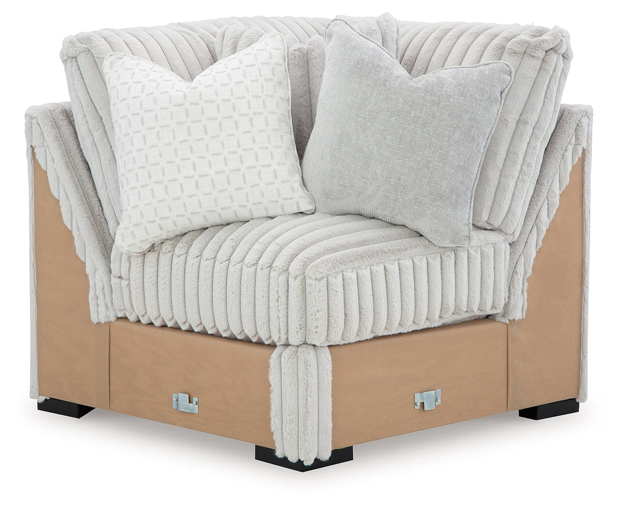 Stupendous Alloy 5-Piece Sectional with Ottoman by Ashley at Eve Furniture