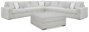 Stupendous Alloy 5-Piece Sectional with Ottoman by Ashley at Eve Furniture