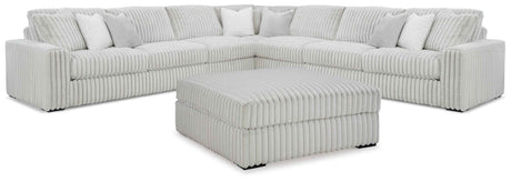 Stupendous Alloy 5-Piece Sectional with Ottoman by Ashley at Eve Furniture