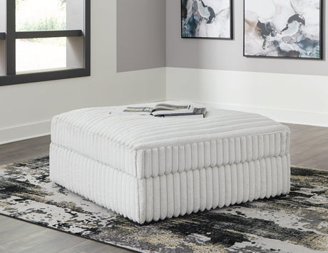 Stupendous Alloy Oversized Accent Ottoman by Ashley at Eve Furniture