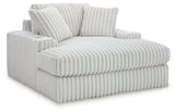 Stupendous Alloy Oversized Chaise by Ashley at Eve Furniture