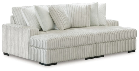 Stupendous Alloy Super Chaise by Ashley at Eve Furniture