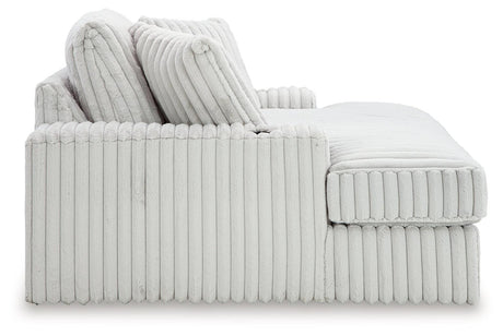 Stupendous Alloy Oversized Chaise by Ashley at Eve Furniture