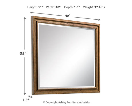 Sturlayne Brown Bedroom Mirror