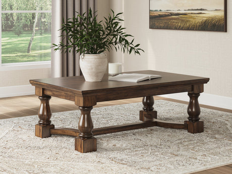 Sturlayne Brown Coffee Table and 2 End Tables by Ashley at Eve Furniture