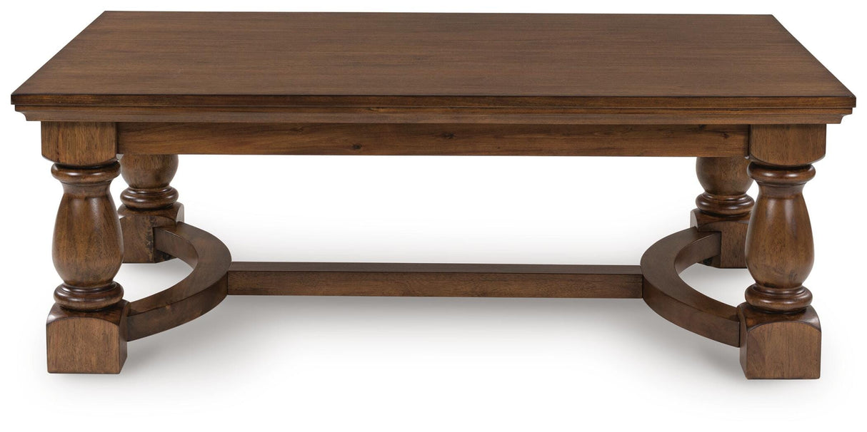 Sturlayne Brown Coffee Table and 2 End Tables by Ashley at Eve Furniture