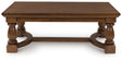 Sturlayne Brown Coffee Table by Ashley at Eve Furniture