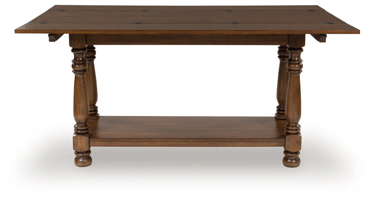Sturlayne Brown Flip Top Sofa Table by Ashley at Eve Furniture