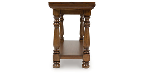 Sturlayne Brown Flip Top Sofa Table by Ashley at Eve Furniture