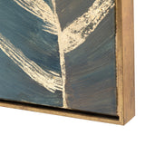 Stylized Palms Blue/Gold Canvas by Crestview at Eve Furniture