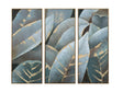 Stylized Palms Blue/Gold Canvas by Crestview at Eve Furniture