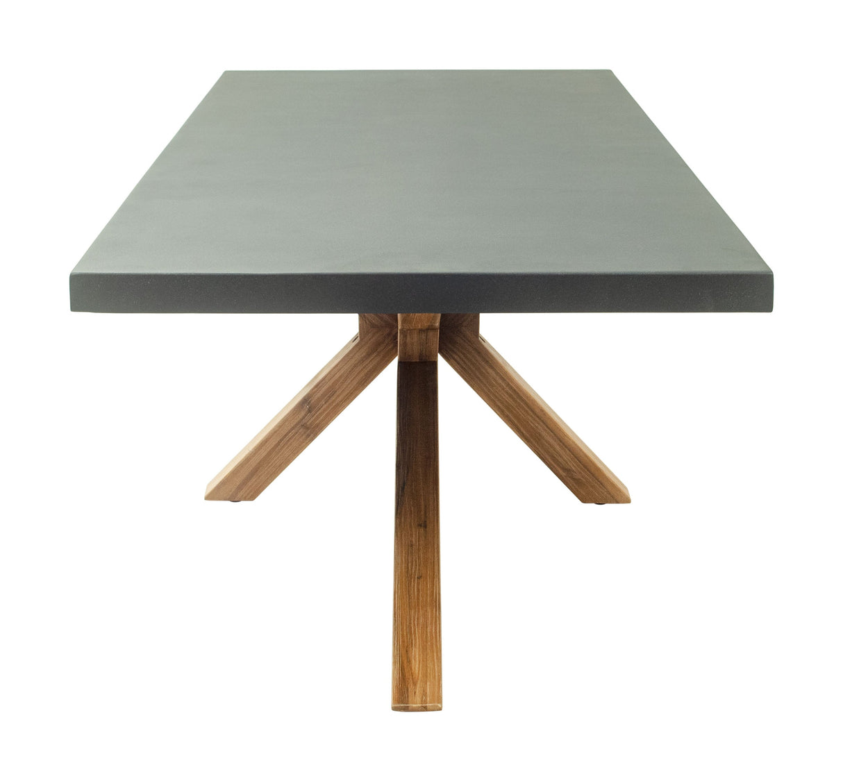 Suan Gray Outdoor Rectangular Dining Table by Zuomod at Eve Furniture