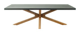 Suan Gray Outdoor Rectangular Dining Table by Zuomod at Eve Furniture