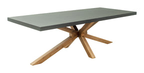 Suan Gray Outdoor Rectangular Dining Table by Zuomod at Eve Furniture