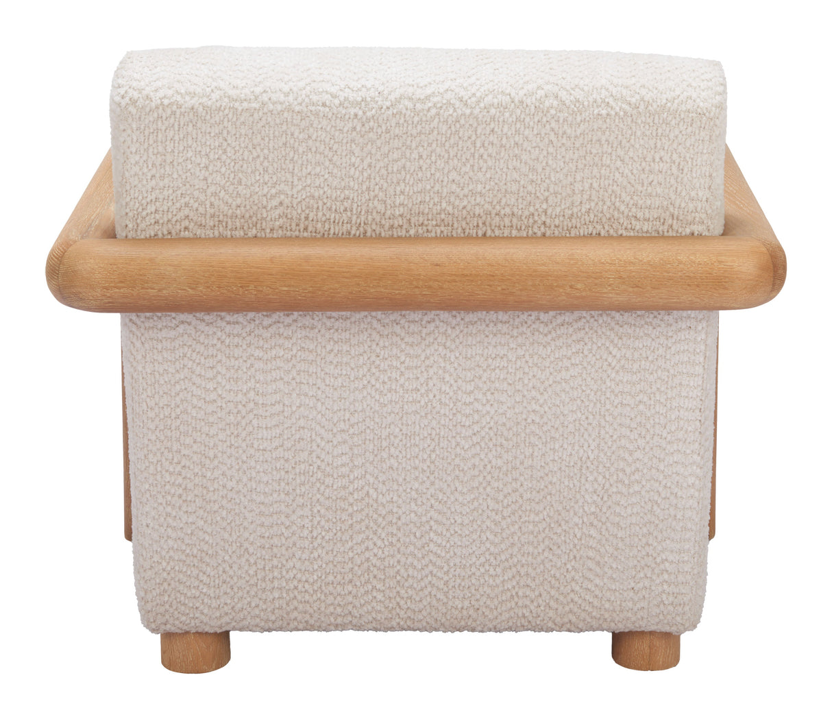 Subliem Cotton White Accent Chair by Zuomod at Eve Furniture