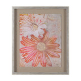 Subtle Florals I by Mercana Studio a Hand Embelished Textured Framed Art Print Matted under Glass by Mercana at Eve Furniture