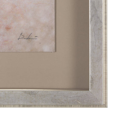 Subtle Florals II by Mercana Studio a Hand Embelished Textured Framed Art Print Matted under Glass by Mercana at Eve Furniture