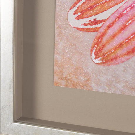 Subtle Florals II by Mercana Studio a Hand Embelished Textured Framed Art Print Matted under Glass by Mercana at Eve Furniture