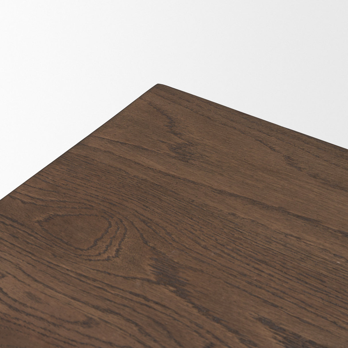 Suke Medium Brown Rectangular Oak Dining Table by Mercana at Eve Furniture