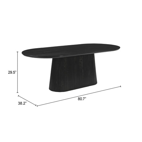Sulco Black Dining Table by Zuomod at Eve Furniture