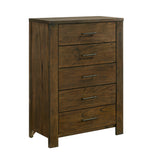 Sullivan Brown Bookcase Storage Platform Bedroom Set by Homelegance at Eve Furniture
