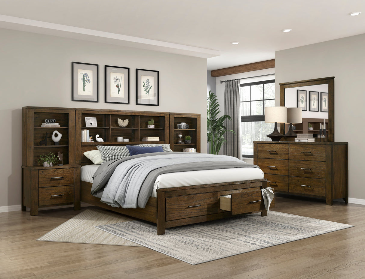 Sullivan Brown Night Stand Pier by Homelegance at Eve Furniture