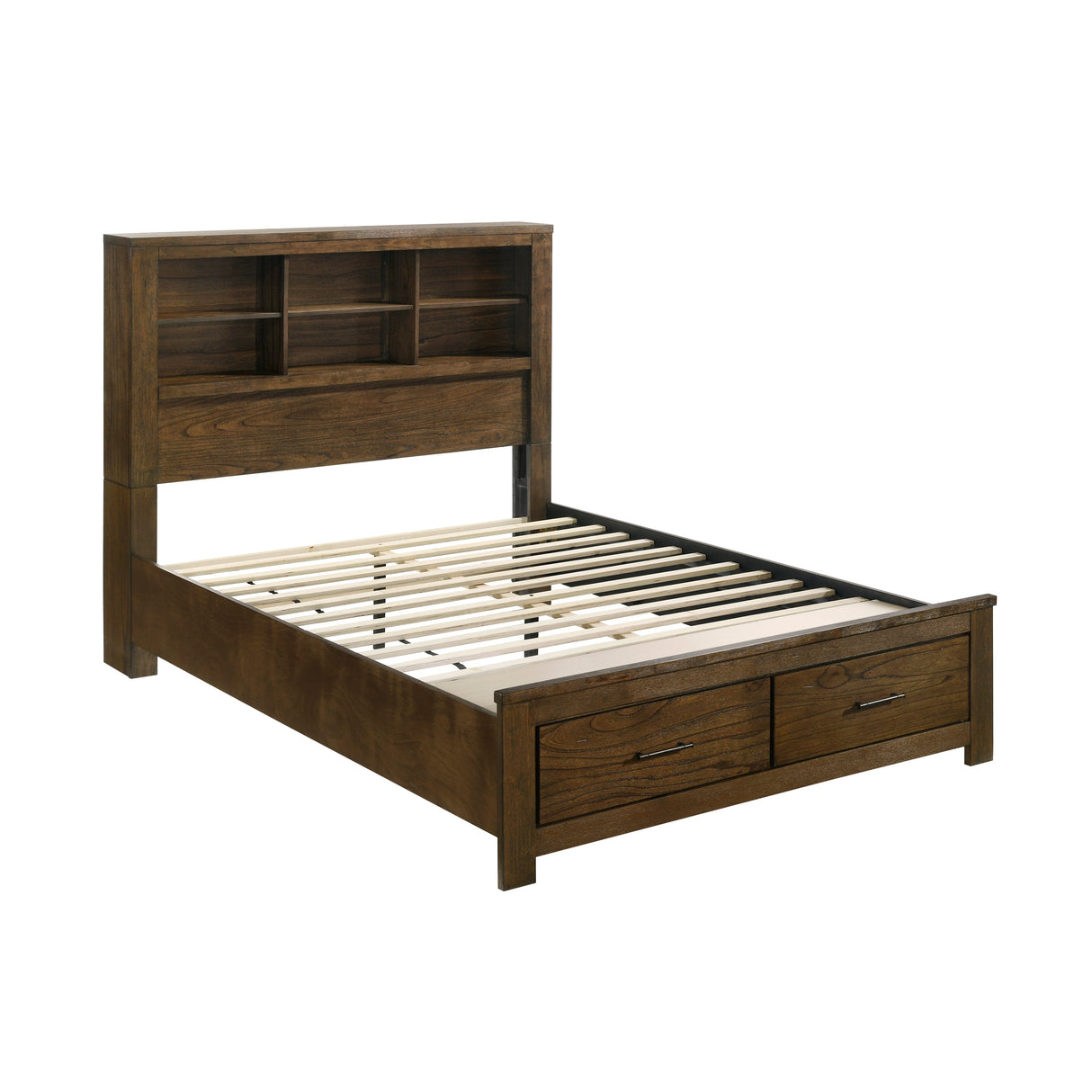 Sullivan Brown Wall Platform Bedroom Set by Homelegance at Eve Furniture