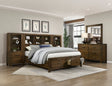 Sullivan Brown Wall Platform Bedroom Set by Homelegance at Eve Furniture