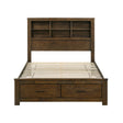 Sullivan Brown Youth Platform Wall Bedroom Set by Homelegance at Eve Furniture