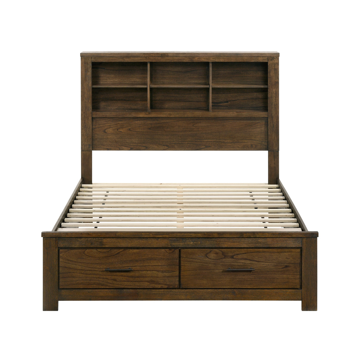 Sullivan Brown Youth Platform Wall Bedroom Set by Homelegance at Eve Furniture