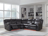 Sultan Meadow Carbon 2-Piece Manual Reclining Sectional by Ashley at Eve Furniture