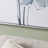 Sultry Florals Blue/White Canvas by Crestview at Eve Furniture