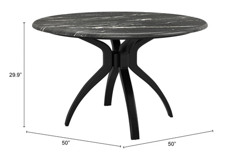 Sumay Black Dining Table by Zuomod at Eve Furniture