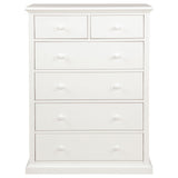 Sumerlin 6-drawer Bedroom Chest of Drawers White by Coaster at Eve Furniture