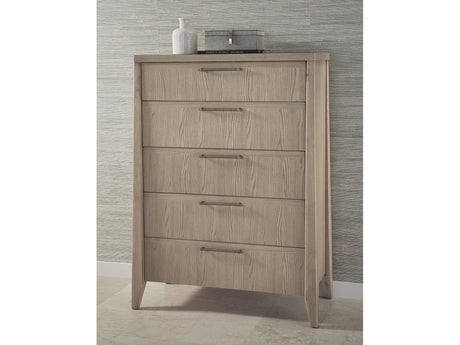 Sumire Five Drawer Ash Wood Chest in Ginger by Modus Furniture at Eve Furniture