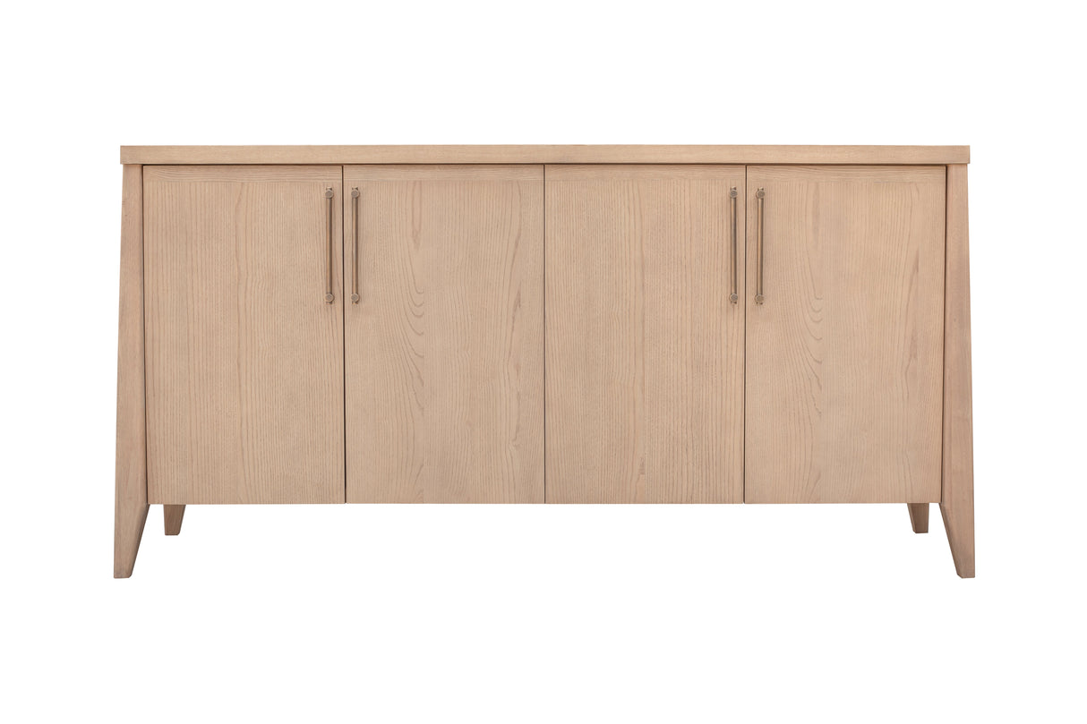 Sumire Four Door Ash Wood Sideboard in Ginger by Modus Furniture at Eve Furniture