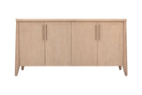 Sumire Four Door Ash Wood Sideboard in Ginger by Modus Furniture at Eve Furniture