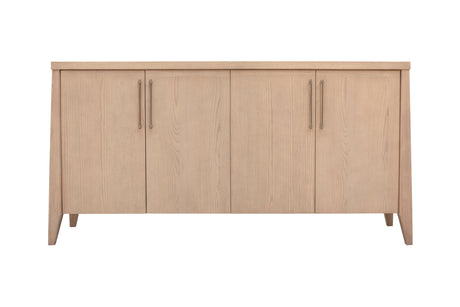 Sumire Four Door Ash Wood Sideboard in Ginger by Modus Furniture at Eve Furniture