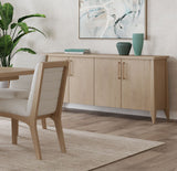 Sumire Four Door Ash Wood Sideboard in Ginger by Modus Furniture at Eve Furniture