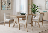 Sumire Ginger and Natural Linen Solid Wood Dining Chair (Set of 2) by Modus Furniture at Eve Furniture